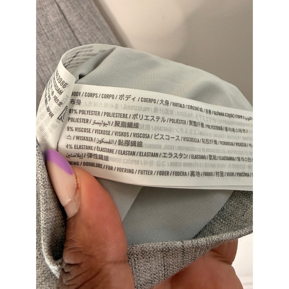 Abercrombie & Fitch Mara High Neck Vest Mini Dress Women's Gray Large Tall - Picture 11 of 13
